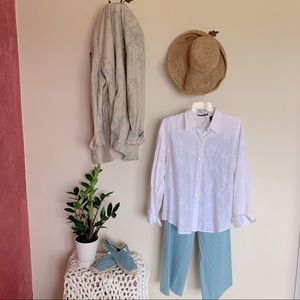 Linen Pants 12p Blue ONLY